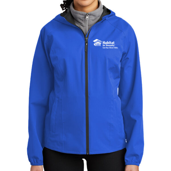 Port Authority Womens Essential Rain Jacket - Embroidered Logo Thumbnail