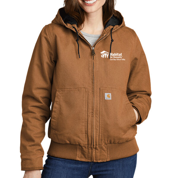 Carhartt Womens Washed Duck Active Jacket - Embroidered Logo Thumbnail