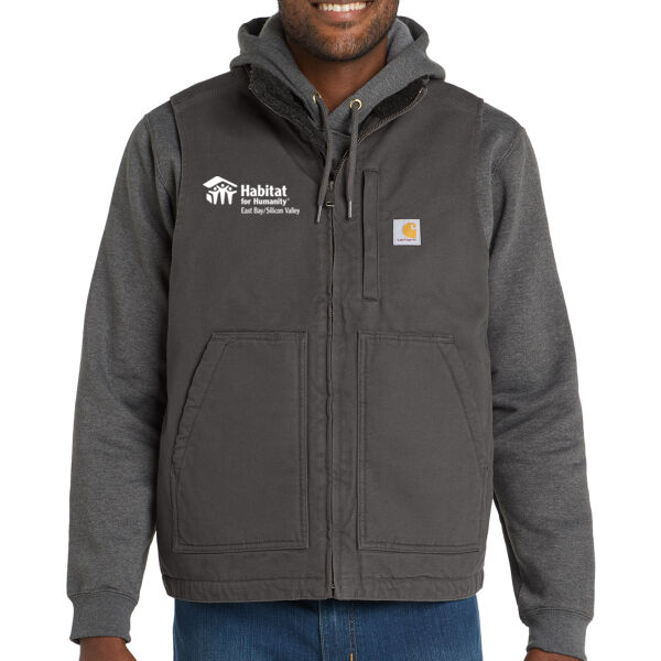 Carhartt Sherpa Lined Mock Neck Vest - Embroidered Logo Thumbnail