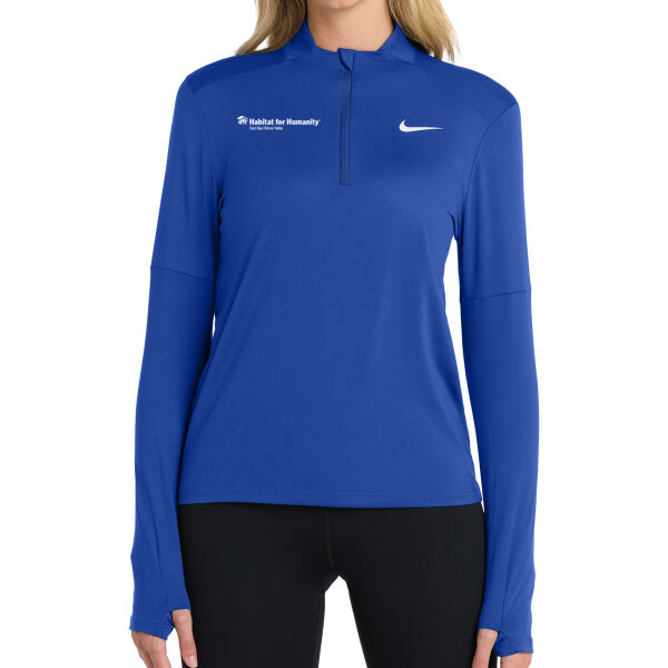 Nike Womens Dri FIT Element 1/2 Zip Top - Printed Logo Thumbnail