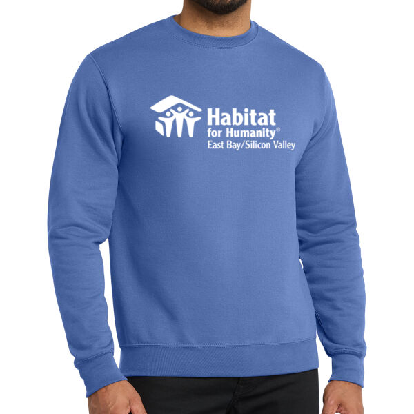 Port & Co Core Fleece Crewneck Sweatshirt - Printed Logo Thumbnail