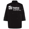 Ten Pearl Button Black Chef Coat Thumbnail